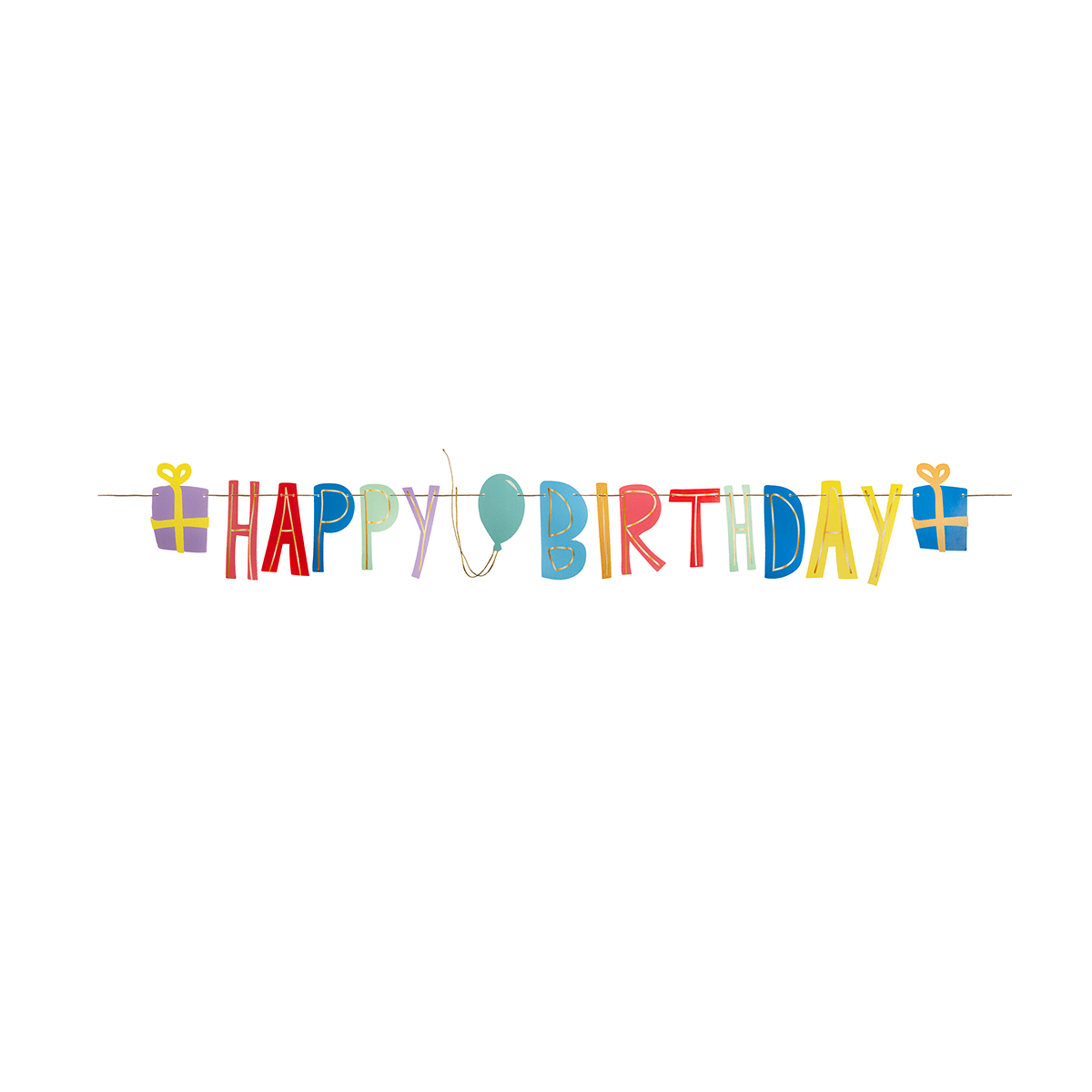 Garland - Happy Birthday - Great Pretenders - BIJOUX - td-toys.it