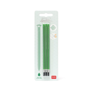 REFILL ERASABLE PEN - GREEN - PACK 3 PCS-STATIONERY- TD Toys