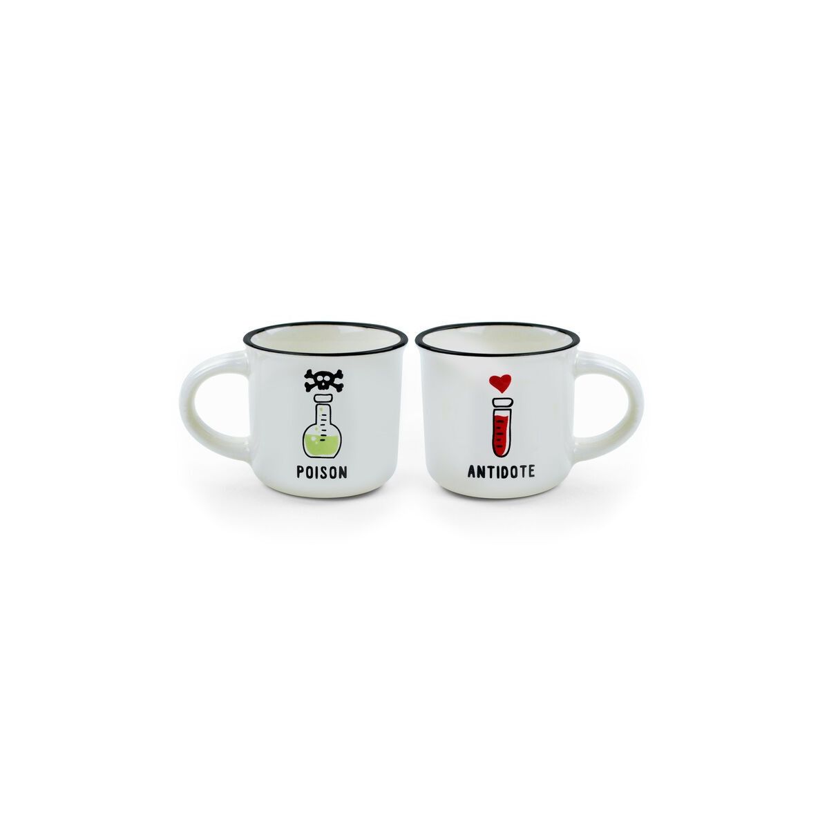 ESPRESSO FOR TWO - COFFEE MUG- POISON & ANTIDOTE - LEGAMI MILANO - LEGAMI MILANO - td-toys.it