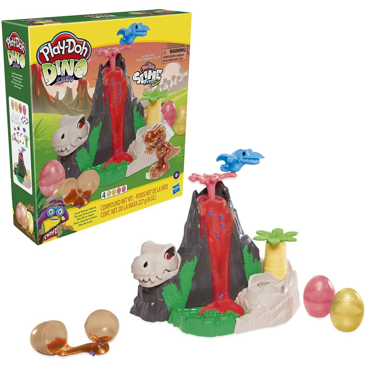 Play-Doh LAVA BONES ISLAND - HASBRO - BAMBINO - td-toys.it