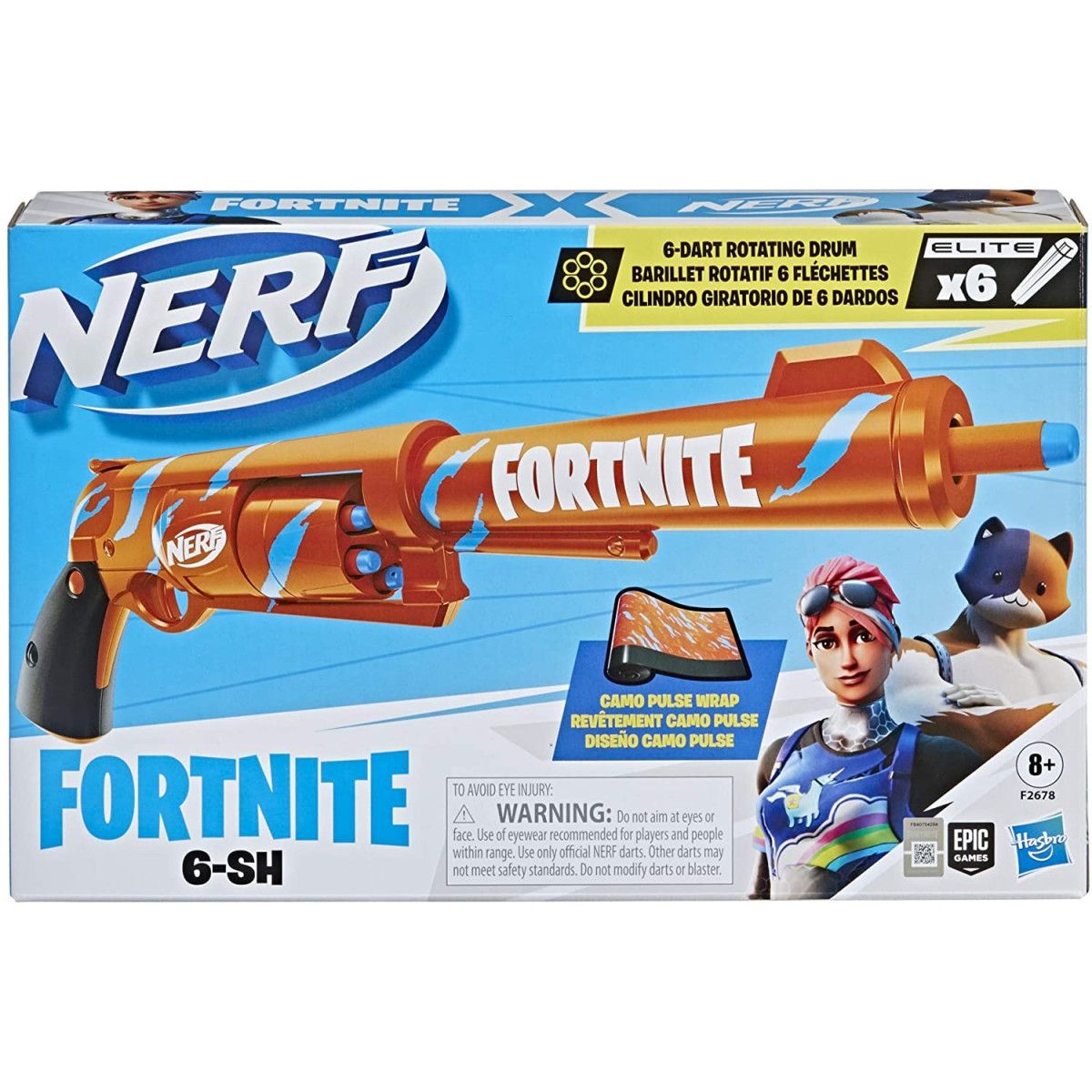 NERF FORTNITE 6 SH - HASBRO - CHILD - td-toys.it