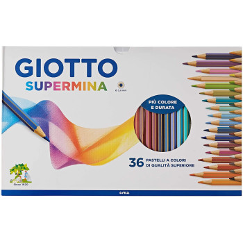 Giotto Supermina 36 pcs-PENS-MARKERS-PENCILS-ERASERS- TD Toys