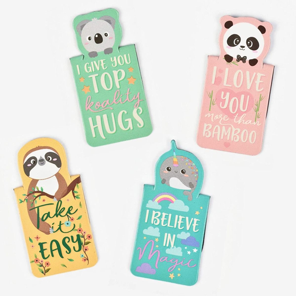 NEVER STOP READING -MAGNETICBOOKMARKS - ANIMALS - LEGAMI MILANO - LEGAMI MILANO - td-toys.it