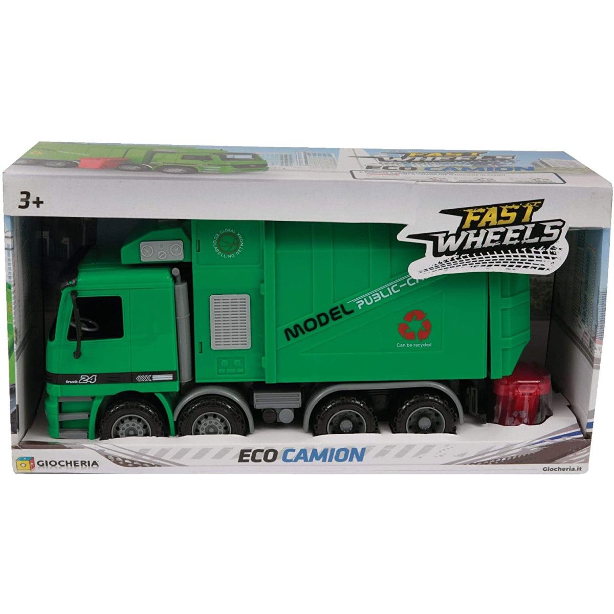 FAST WHEELS - Camion Nettezza Urbana 2 Modelli - GIOCHERIA SPA - BAMBINO - td-toys.it