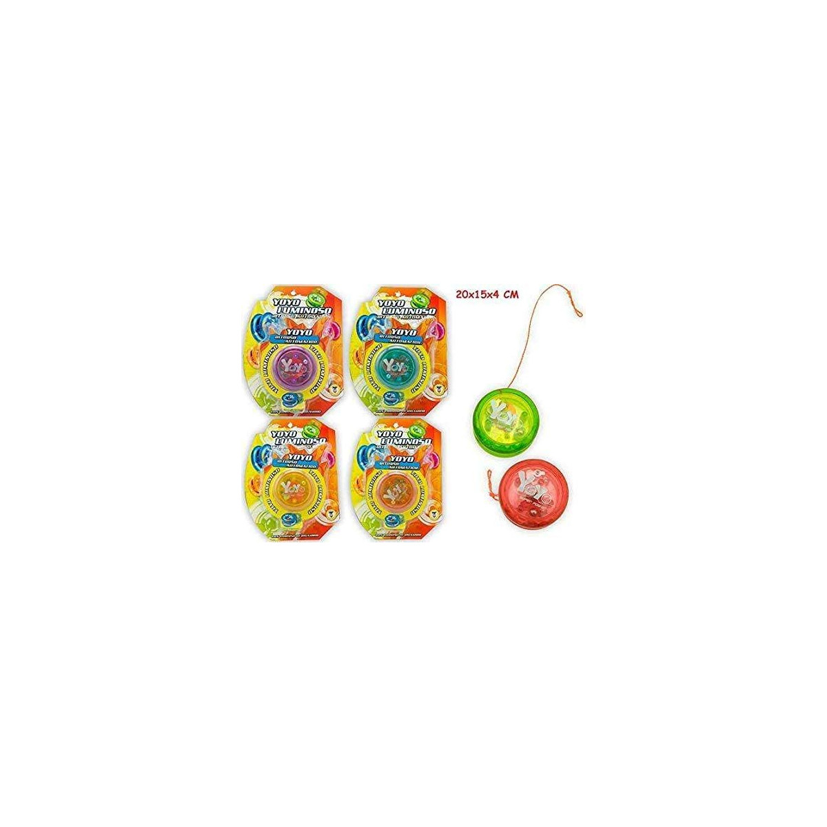 TEO'S - YOYO LUMINOSO CON RITORNO AUTOMATICO-GIOCATTOLI UNISEX