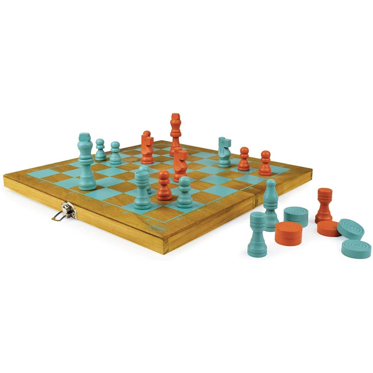 SCACCHI E DAMA - WOODEN CHESS-LEGAMI MILANO