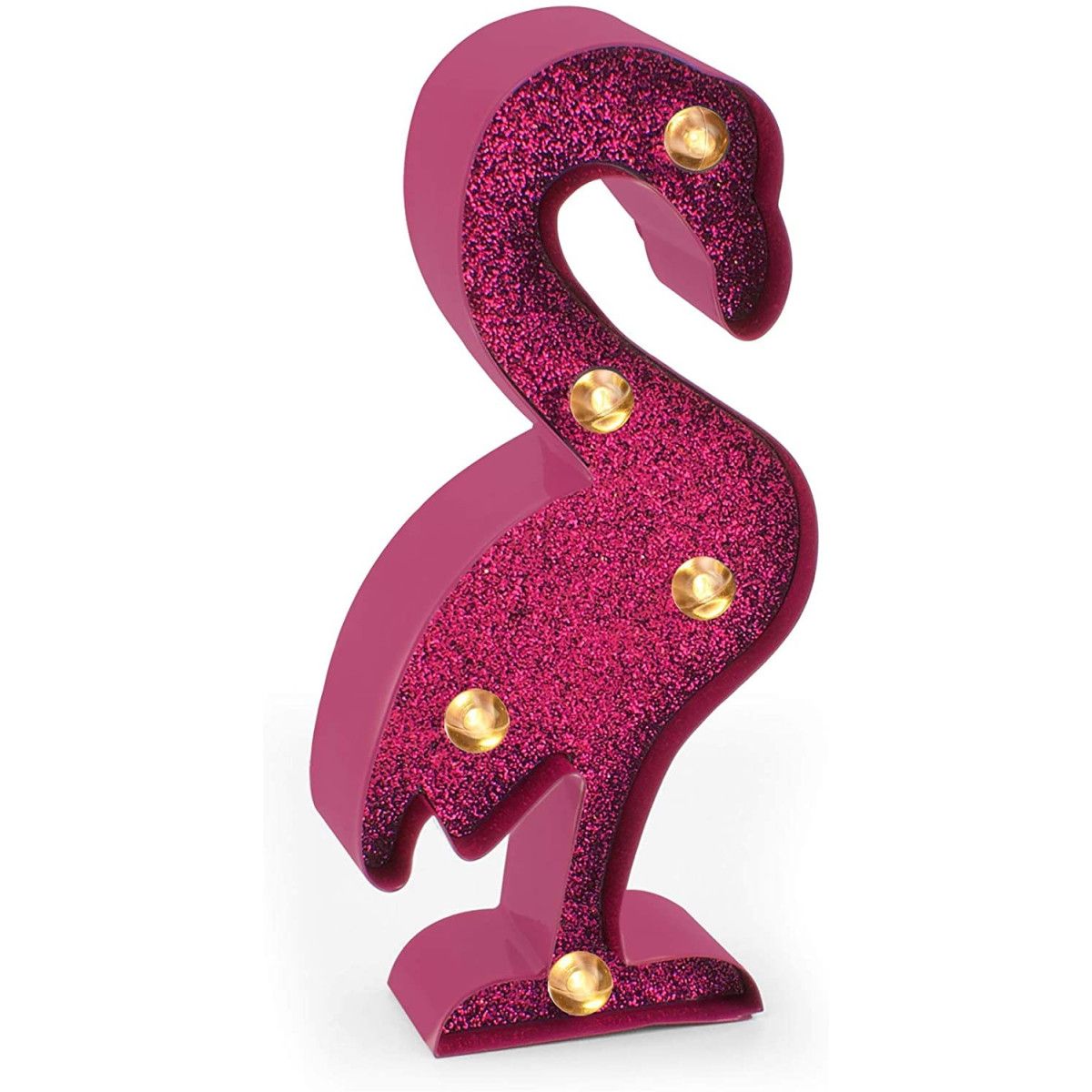 MINI DECORATIVE LIGHTS - FLAMINGO WITH GLITTER - LEGAMI MILANO - LEGAMI MILANO - td-toys.it