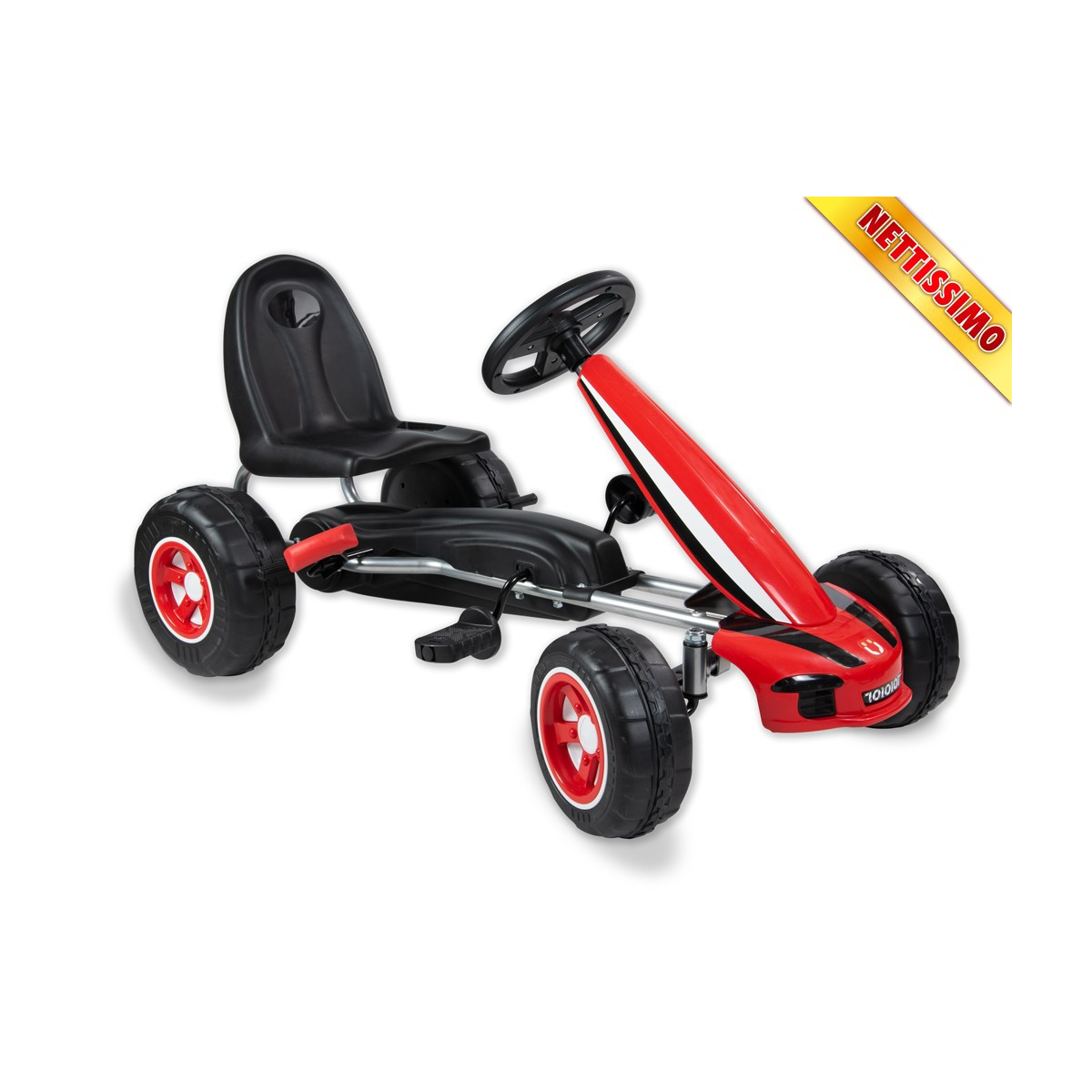 TEOSPORT - PEDAL GO KART WITH RED BRAKE - TEOREMA - RIDING - td-toys.it