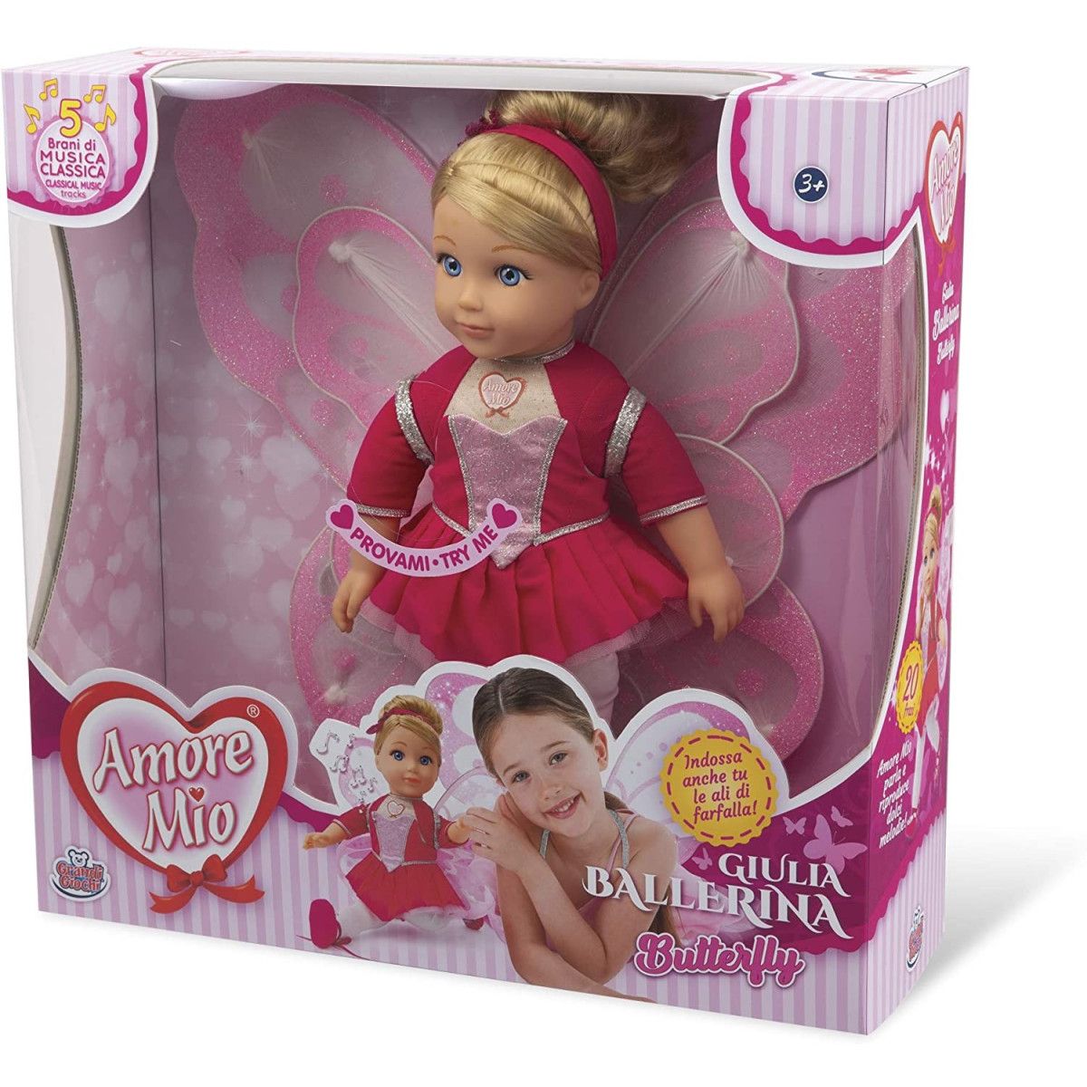 AMORE MIO BALLERINA BUTTERFLY - GRANDI GIOCHI - BAMBINA - td-toys.it