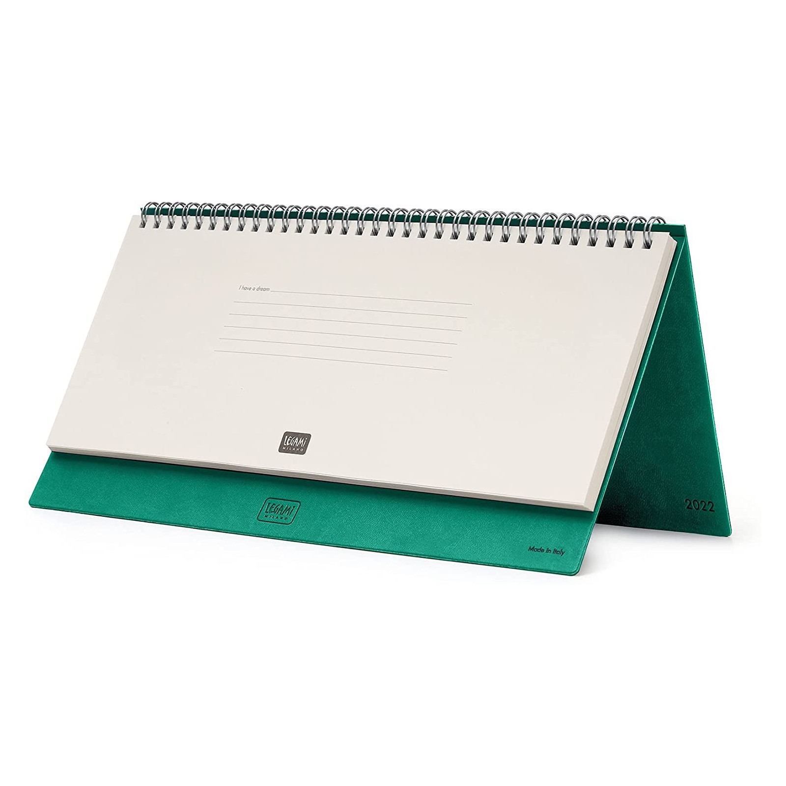 DESK DIARY - PLANNER 13 MONTH2022 - TURQUOISE - - LEGAMI MILANO - td-toys.it