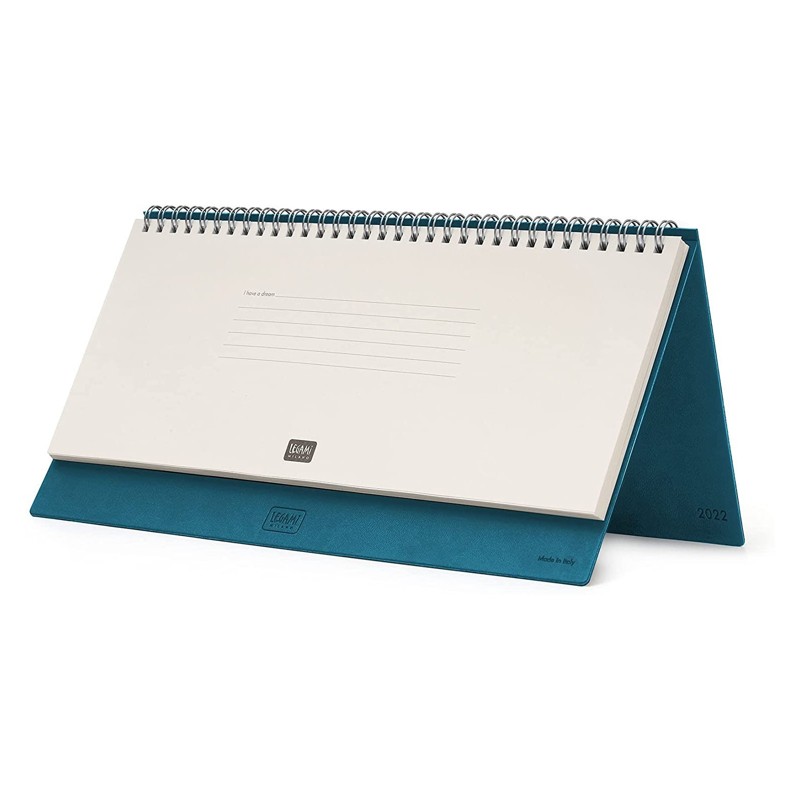 DESK DIARY - PLANNER 13 MONTH2022 - PETROL BLUE - - LEGAMI MILANO - td-toys.it