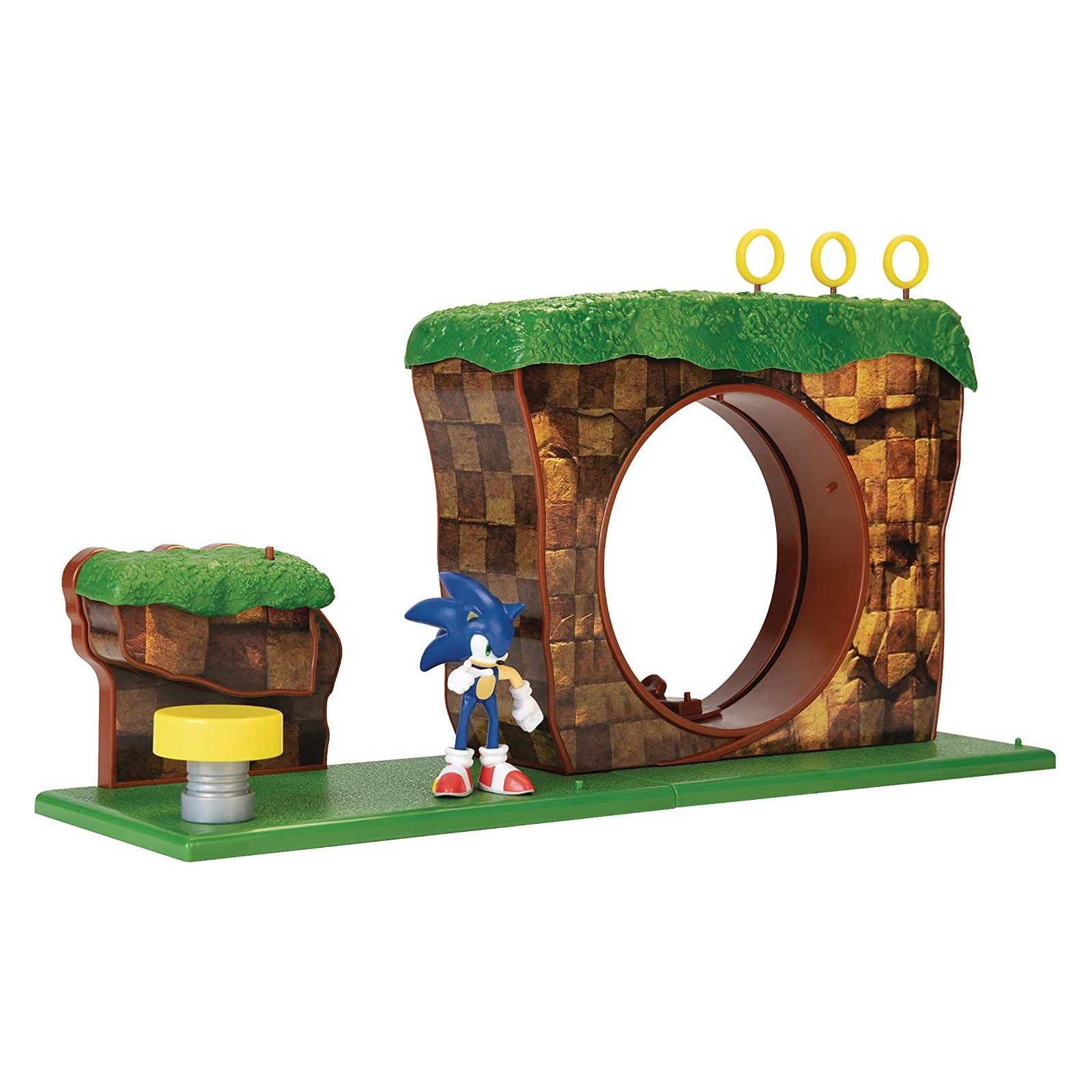 Sonic Green Hill Playset con personaggio articolato 6 cm - Jakks Pacific - BAMBINO - td-toys.it