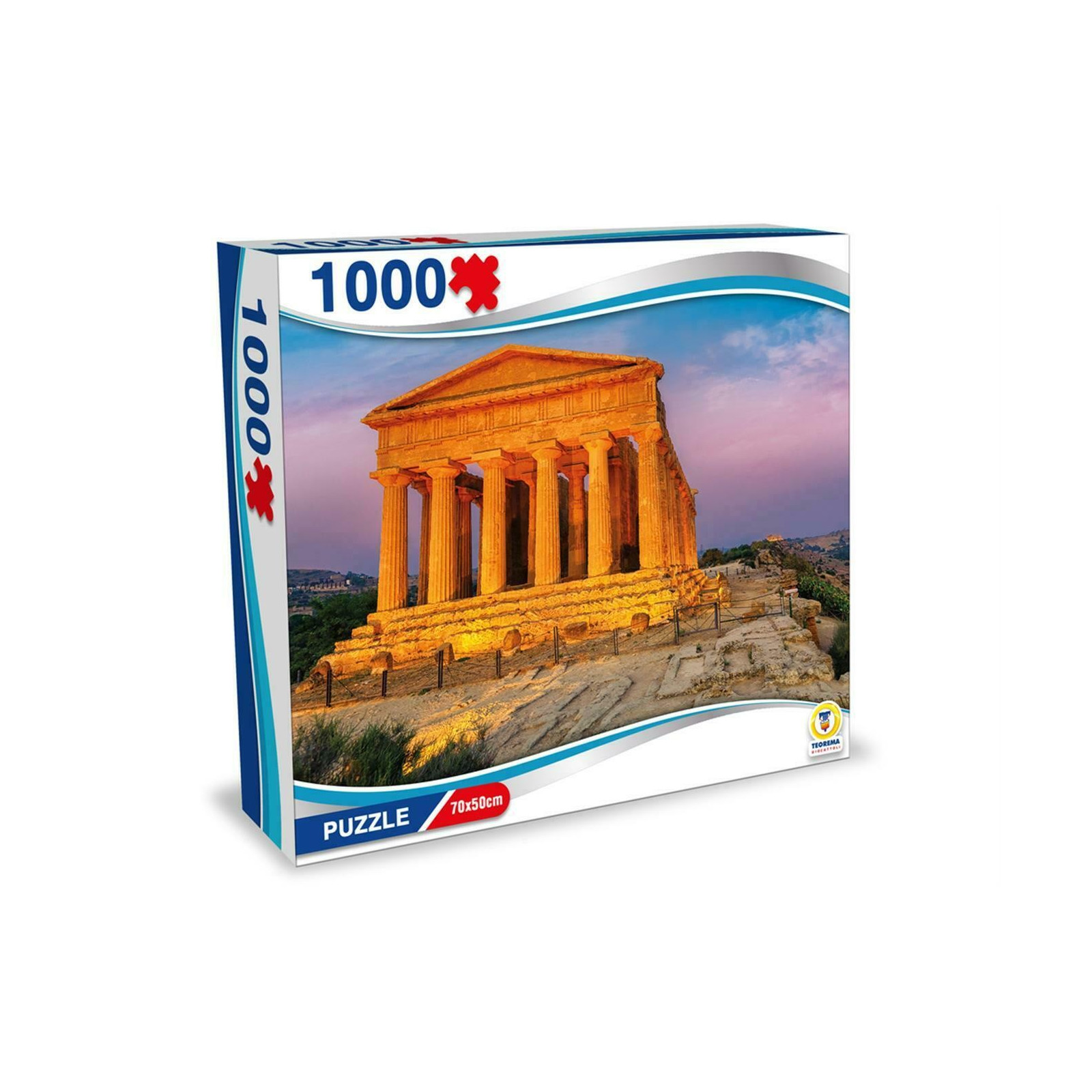 PUZZLE ITALIA - AGRIGENTO VALLE DEI TEMPLI 70X50CM - TEOREMA - PUZZLE - td-toys.it