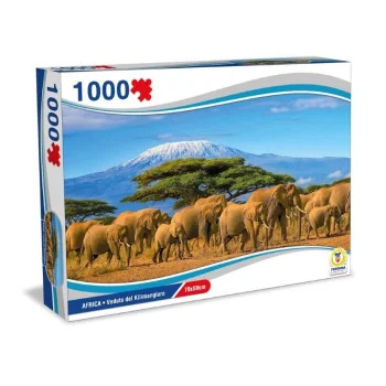 PUZZLE AFRICA - VIEW OF THE KILIMANGIARO 70X50CM - TEOREMA - PUZZLE - td-toys.it
