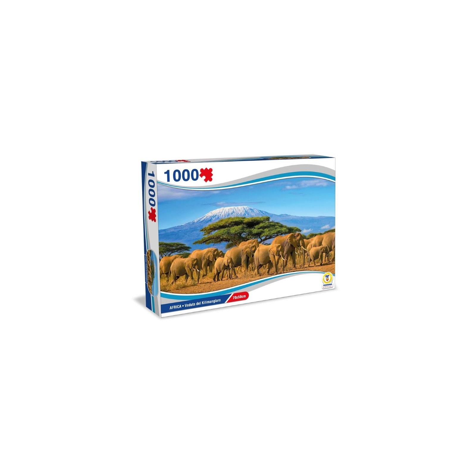 PUZZLE AFRICA - VIEW OF THE KILIMANGIARO 70X50CM - TEOREMA - PUZZLE - td-toys.it