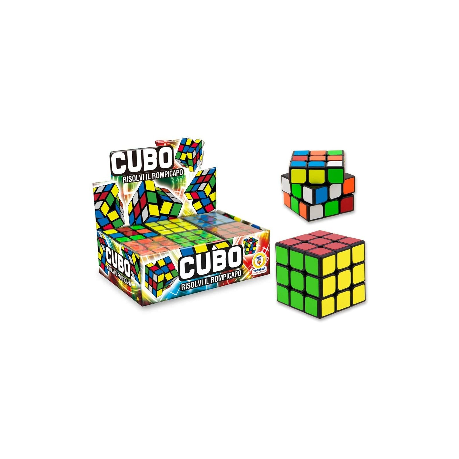 MULTICOLOR DISPLAY CUBE GAME 6 PCS - TEOREMA - EARLY CHILDHOOD - td-toys.it