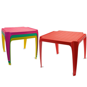 ASST 4 COLOR PLASTIC TABLE.-GIOCATTOLI UNISEX- TD Toys