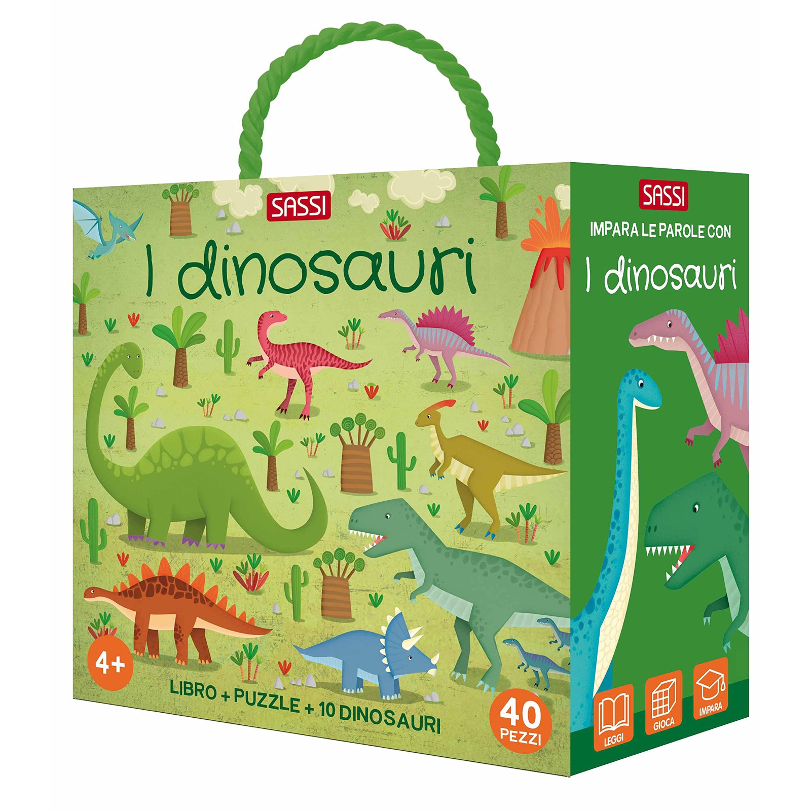 I dinosauri. Q-box. Ediz. a colori. Con puzzle-SASSI EDITORE