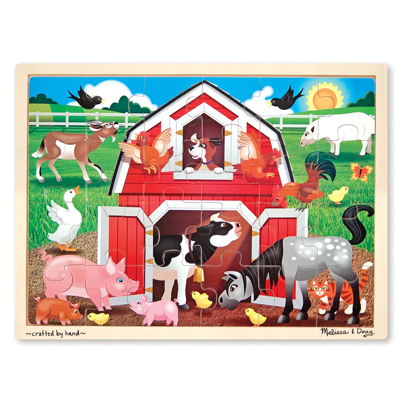 Barnyard Jigsaw 24pc - Melissa & Doug - WOOD - td-toys.it