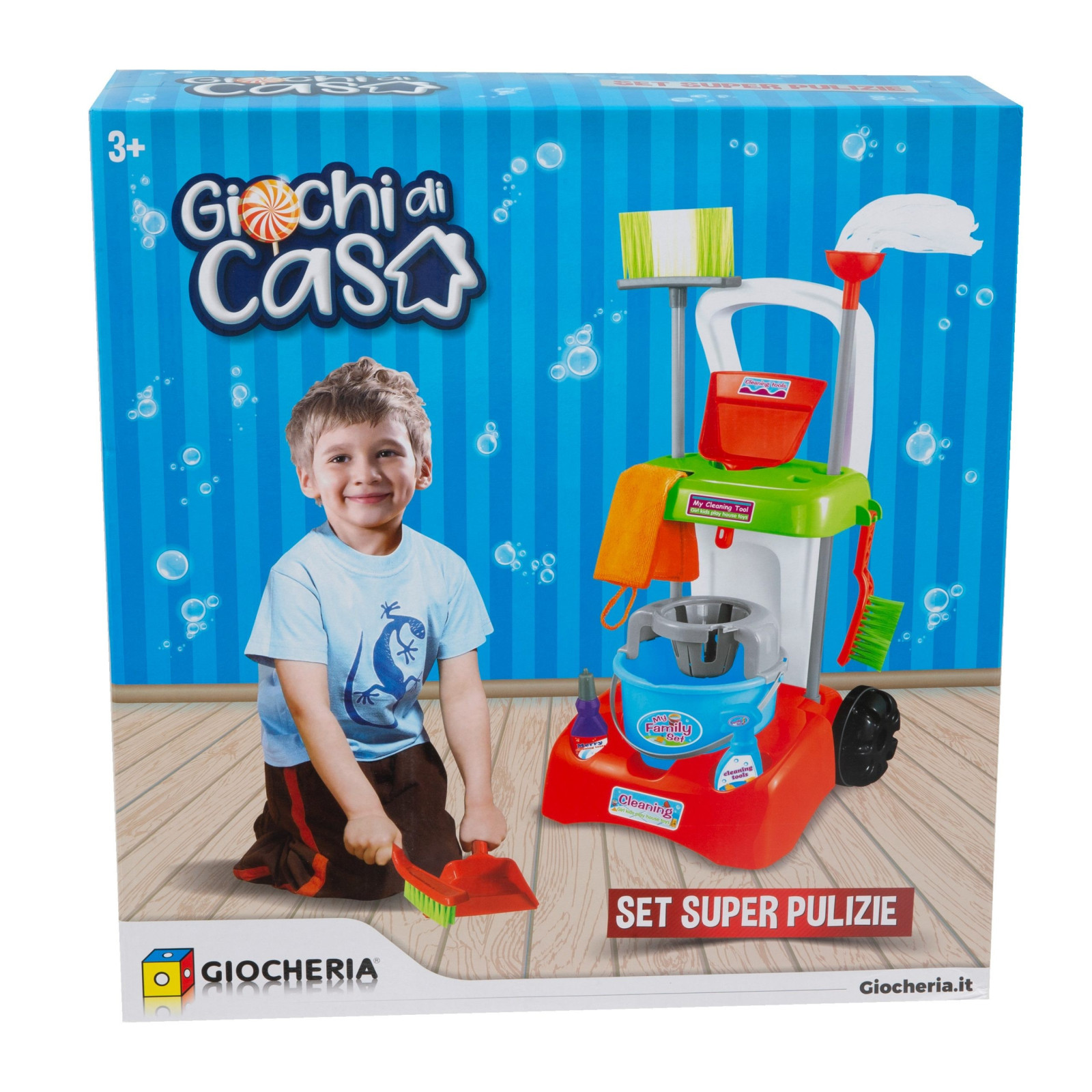 HOME GAMES - Super Cleaning Set Cleaning Cart - GIOCHERIA SPA - UNISEX - td-toys.it