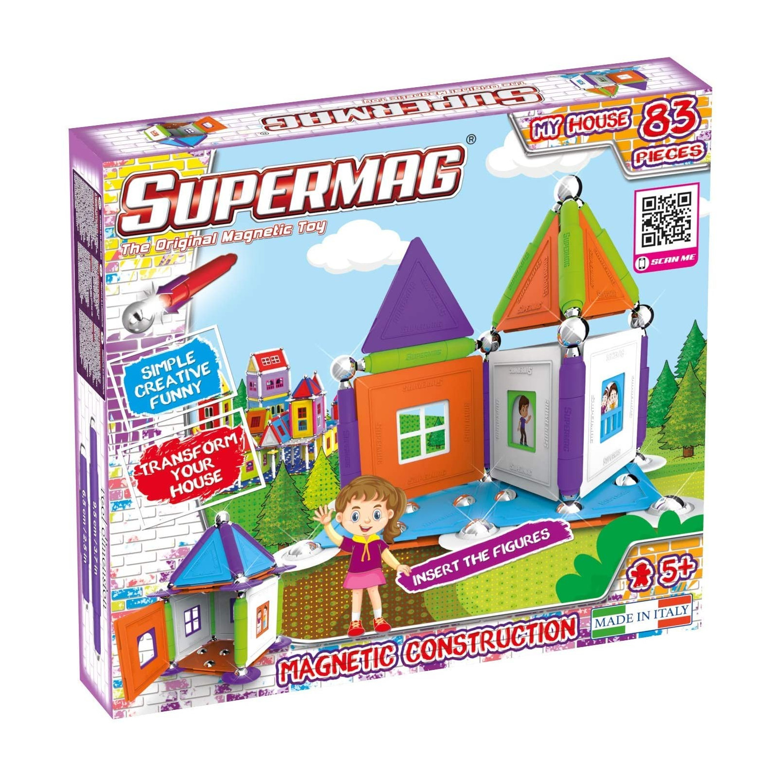 SUPERMAG House 83 pcs - PLASTWOOD - UNISEX - td-toys.it