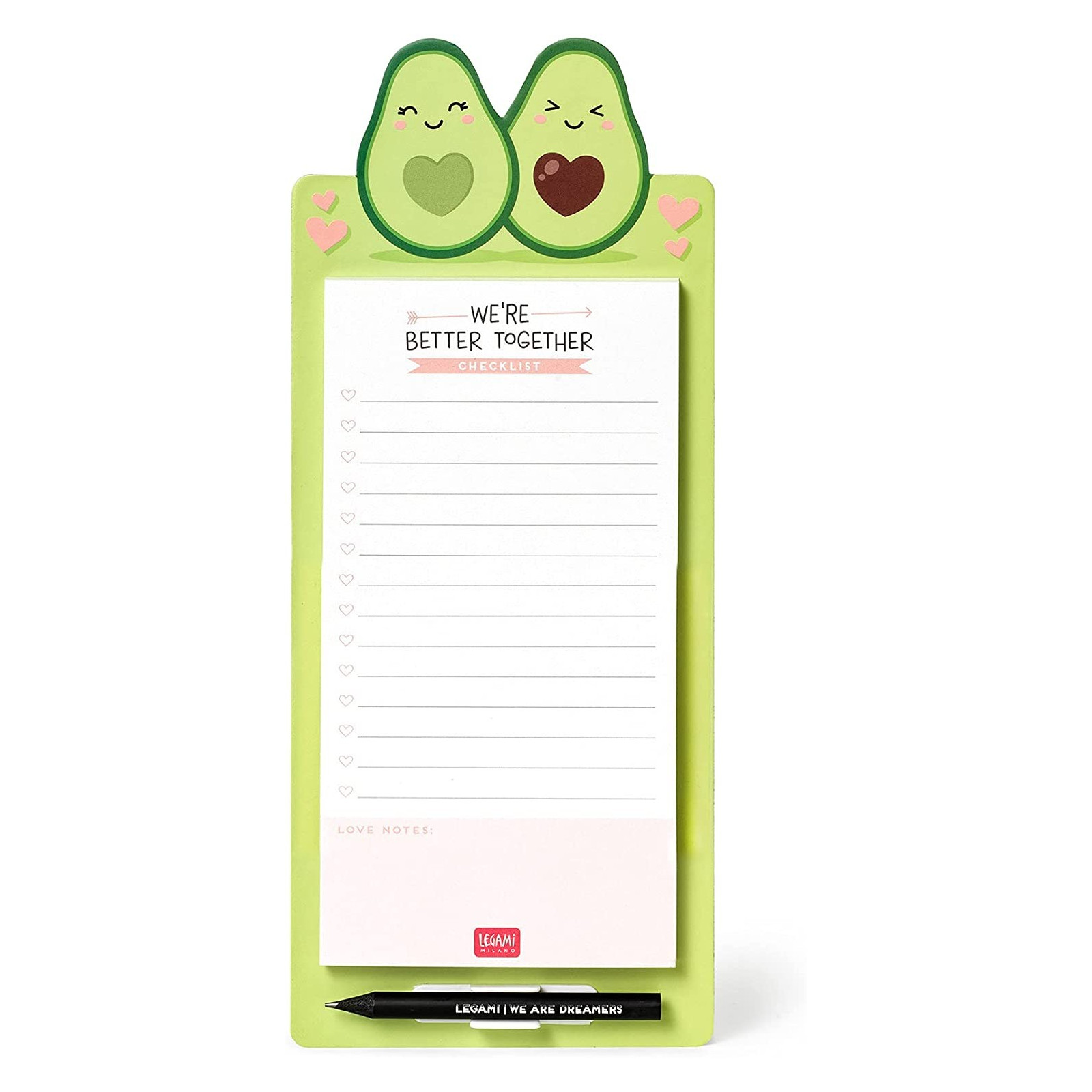 DON'T FORGET - MAGNETIC NOTEPAD- AVOCADO-LEGAMI MILANO