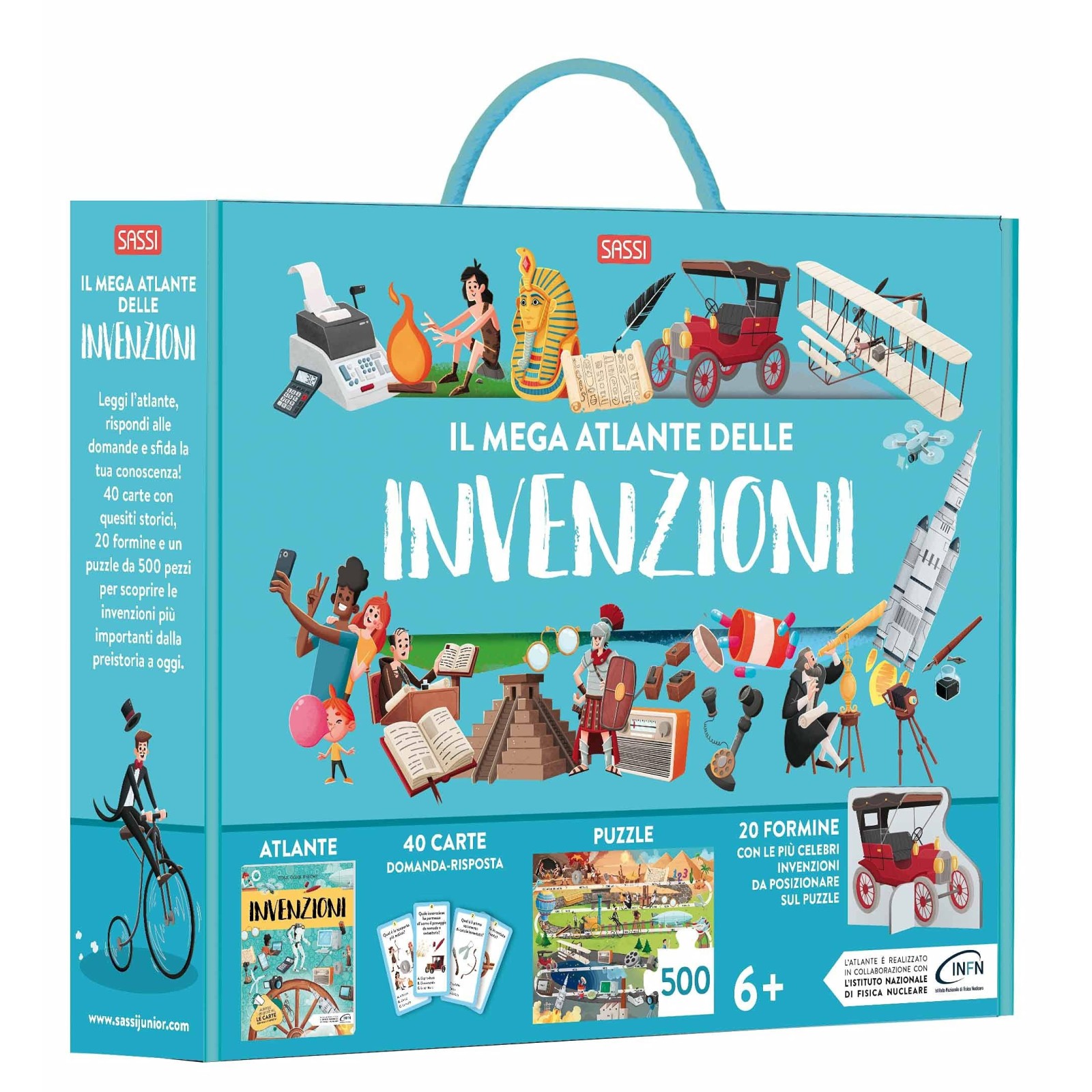 Il mega atlante delle invenzioni. Ediz. a colori. Con puzzle. Con Carte-SASSI EDITORE