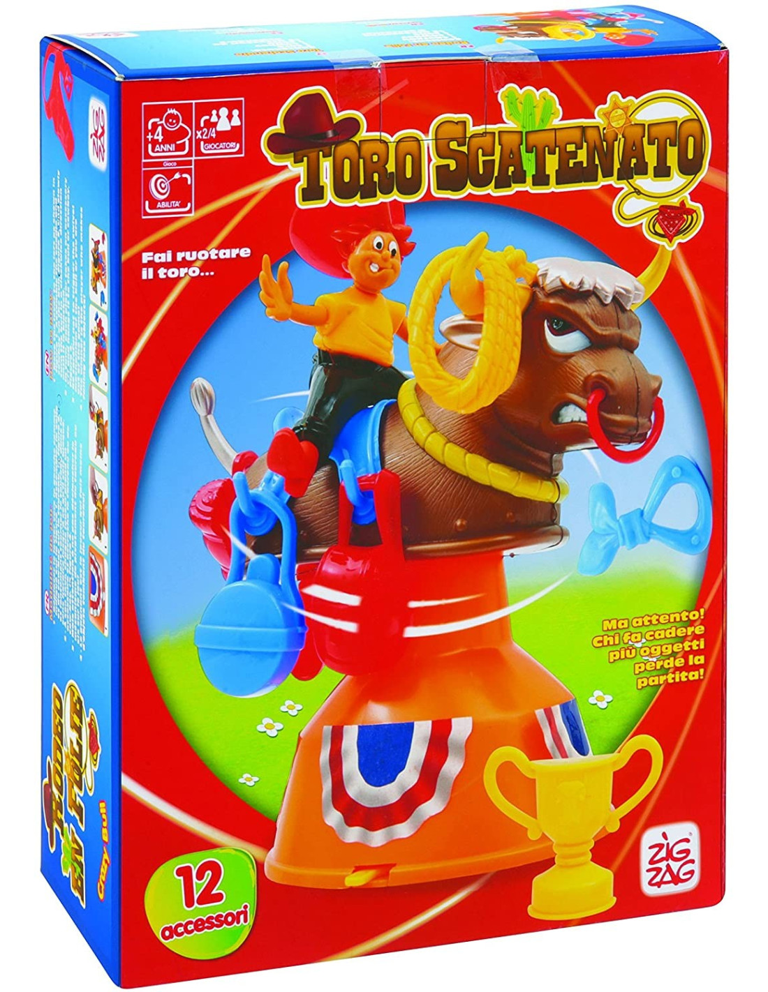 BULL ZIG ZAG UNLEASHED - GIOCHERIA SPA - BOARD GAMES' - td-toys.it