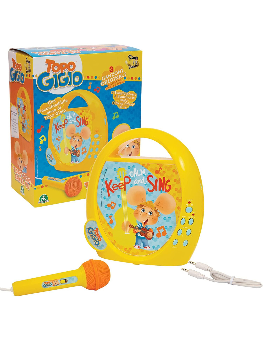 CANTA TU TOPO GIGIO - GRANDI GIOCHI - MUSICALE - td-toys.it