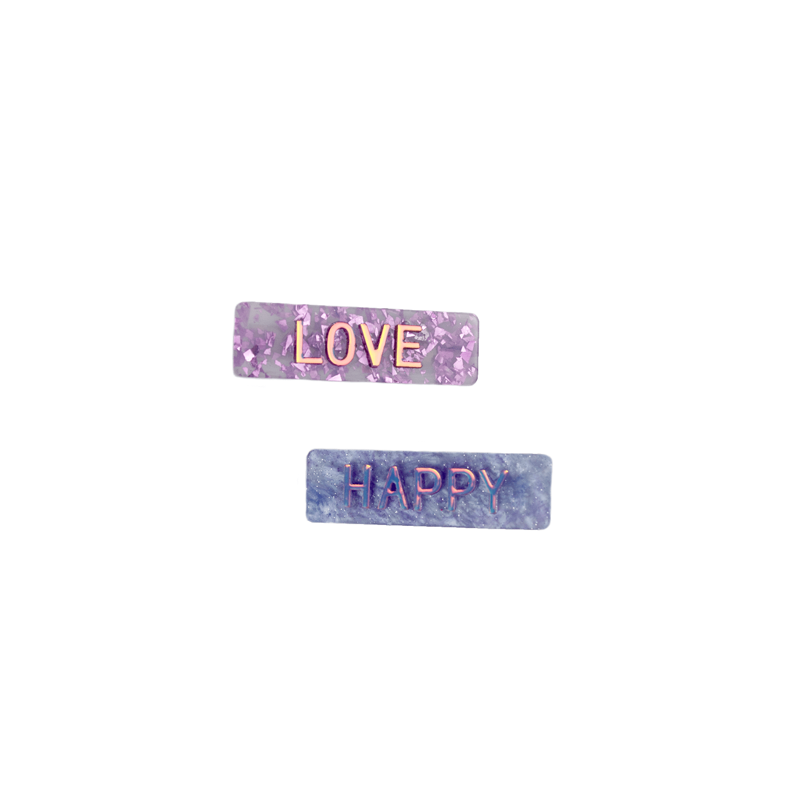 Happy Love Hairclips, 2pc - Great Pretenders - JEWELRY - td-toys.it