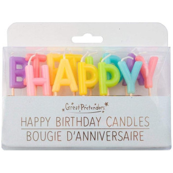 Happy Birthday Rainbow Candles (13pcs) - Great Pretenders - JEWELRY - td-toys.it