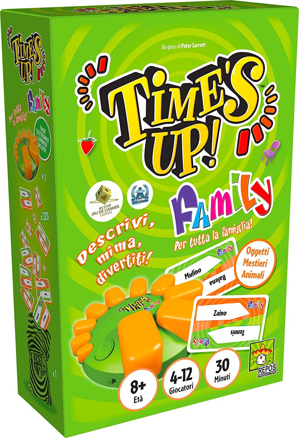 Time's Up Big Box Family Un divertente party-game di rapidità, fan