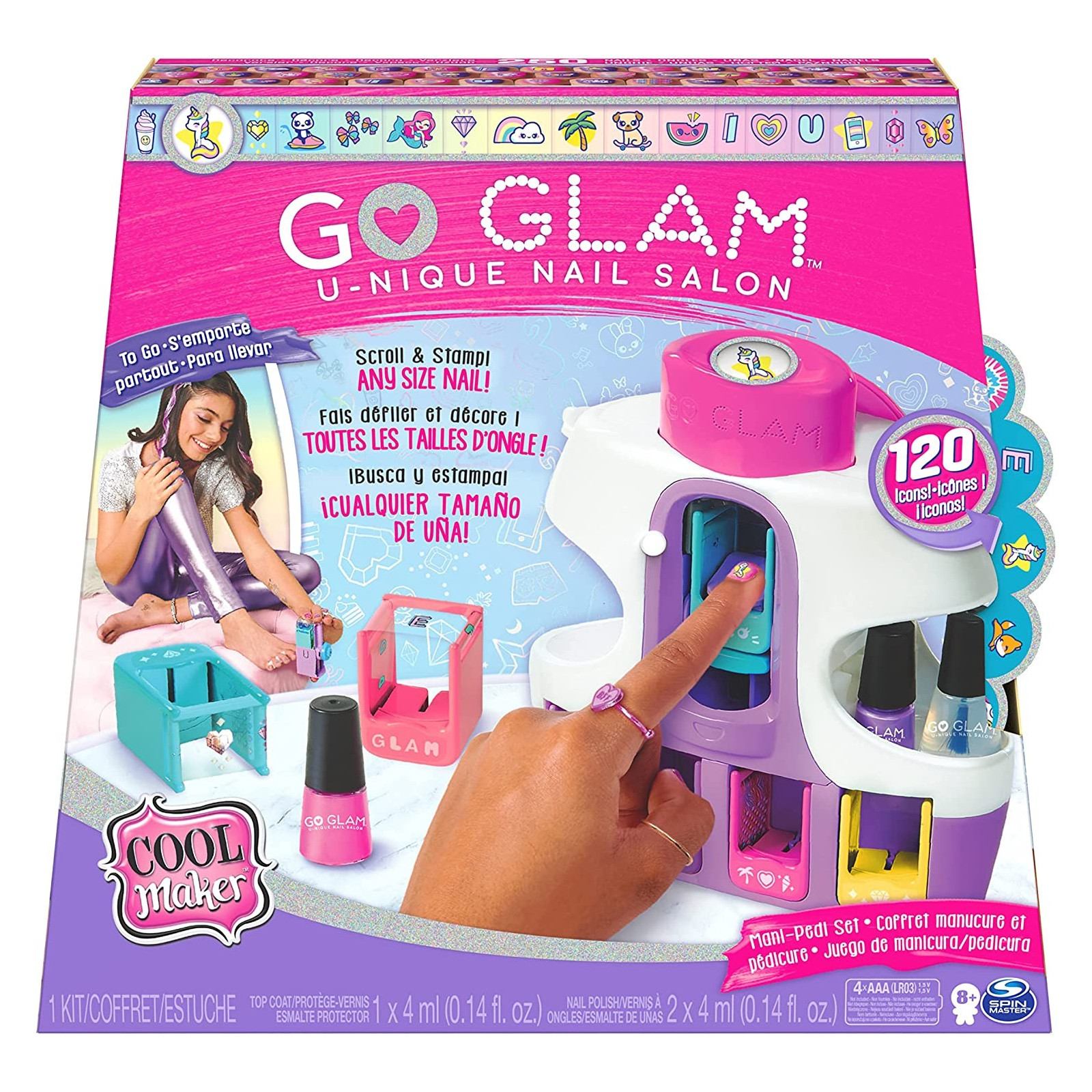 COOL MAKER GoGlam - Macchina Decora Unghie - SPINMASTER - BAMBINA - td-toys.it