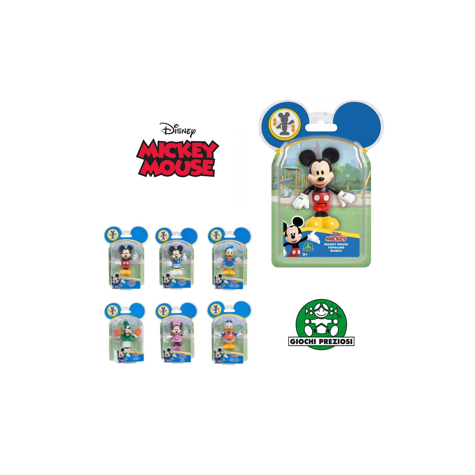 MICKEY PERSONAGGIO SINGOLO 8 CM - GIOCHI PREZIOSI ITALIA SRL - UNISEX - td-toys.it