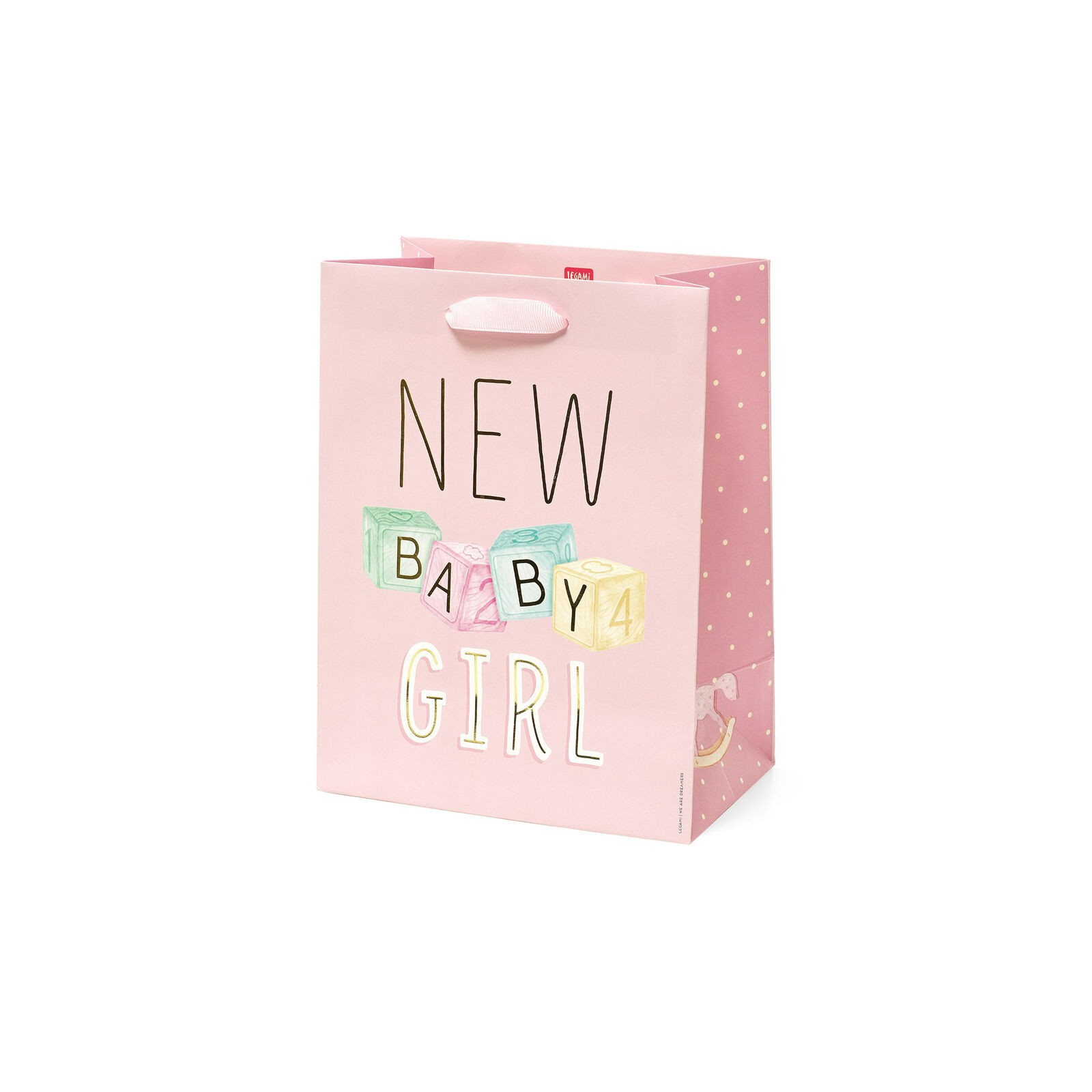 GIFT BAG - MEDIUM - NEW BABY GIRL-LEGAMI MILANO