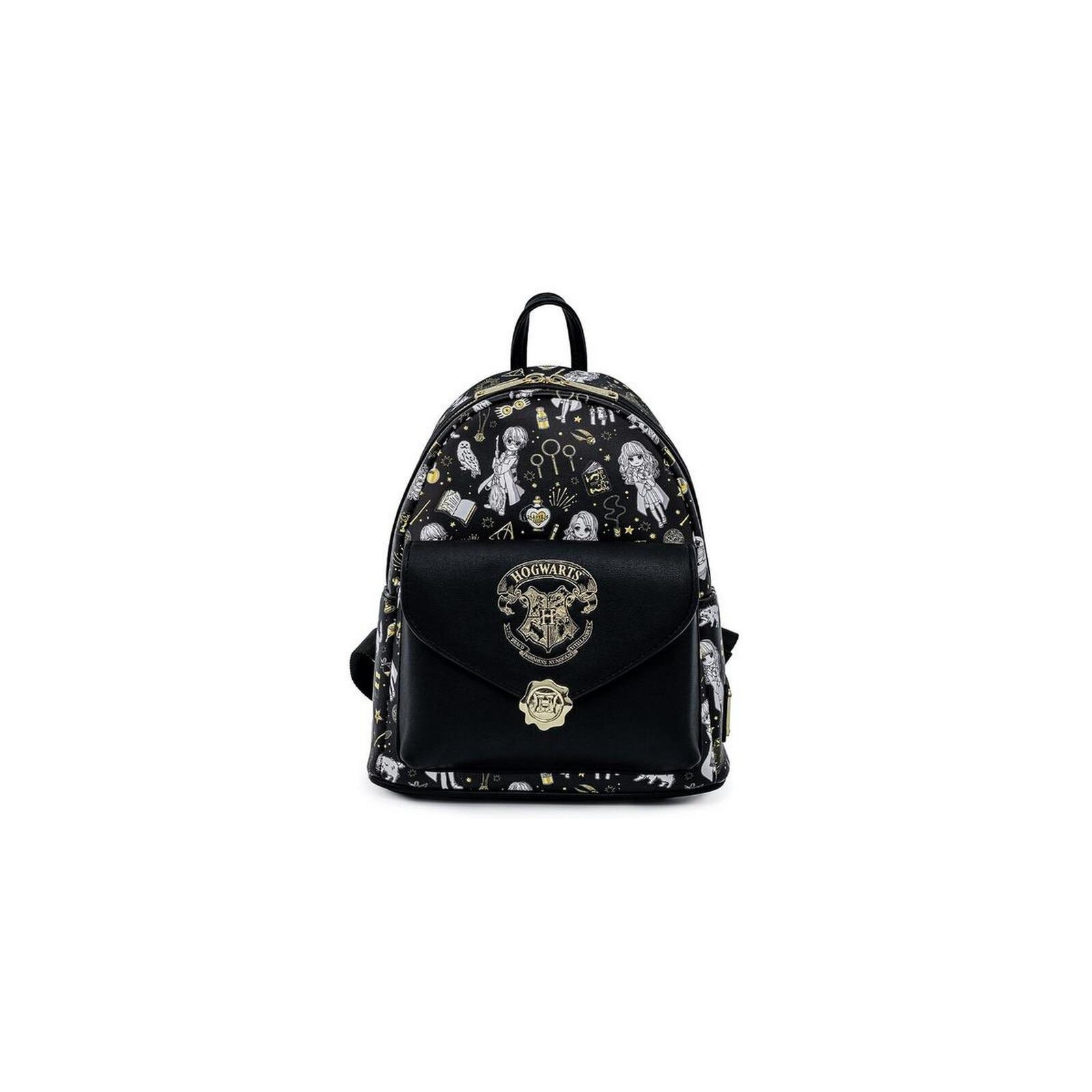 LF HARRY POTTER MAGICAL ELEMENTS AOP MINI BACKPACK - LOUNGEFLY - ZAINETTI - td-toys.it