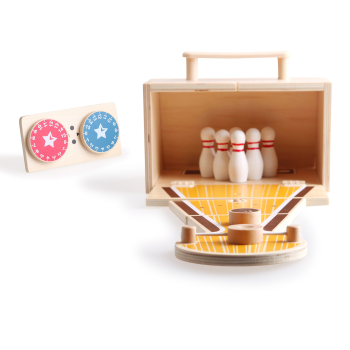 Game Suitcase BOWLING - 3+ Wooden Toy-GIOCHI IN LEGNO