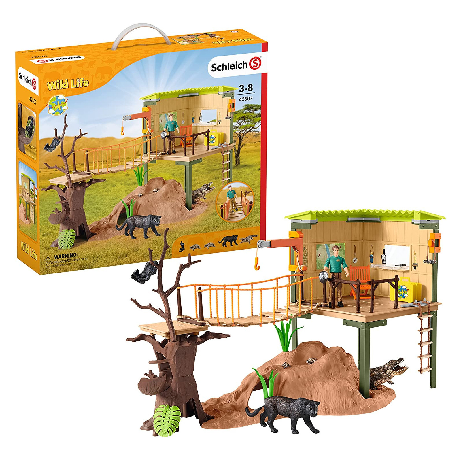 STAZIONE AVVENTURA CON RANGER - SCHLEICH - UNISEX - td-toys.it