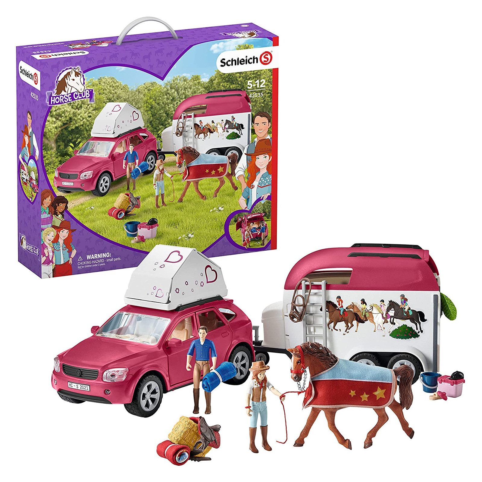 Schleich Horse Club Auto E Rimorchio Per Cavalli - SCHLEICH - UNISEX - td-toys.it