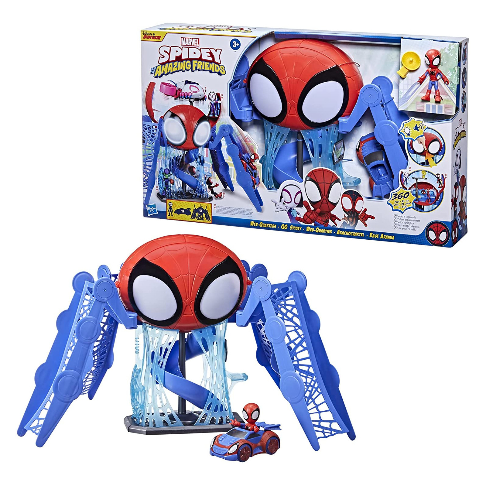 Spiderman SAF WEBQUARTERS - HASBRO - CHILD - td-toys.it