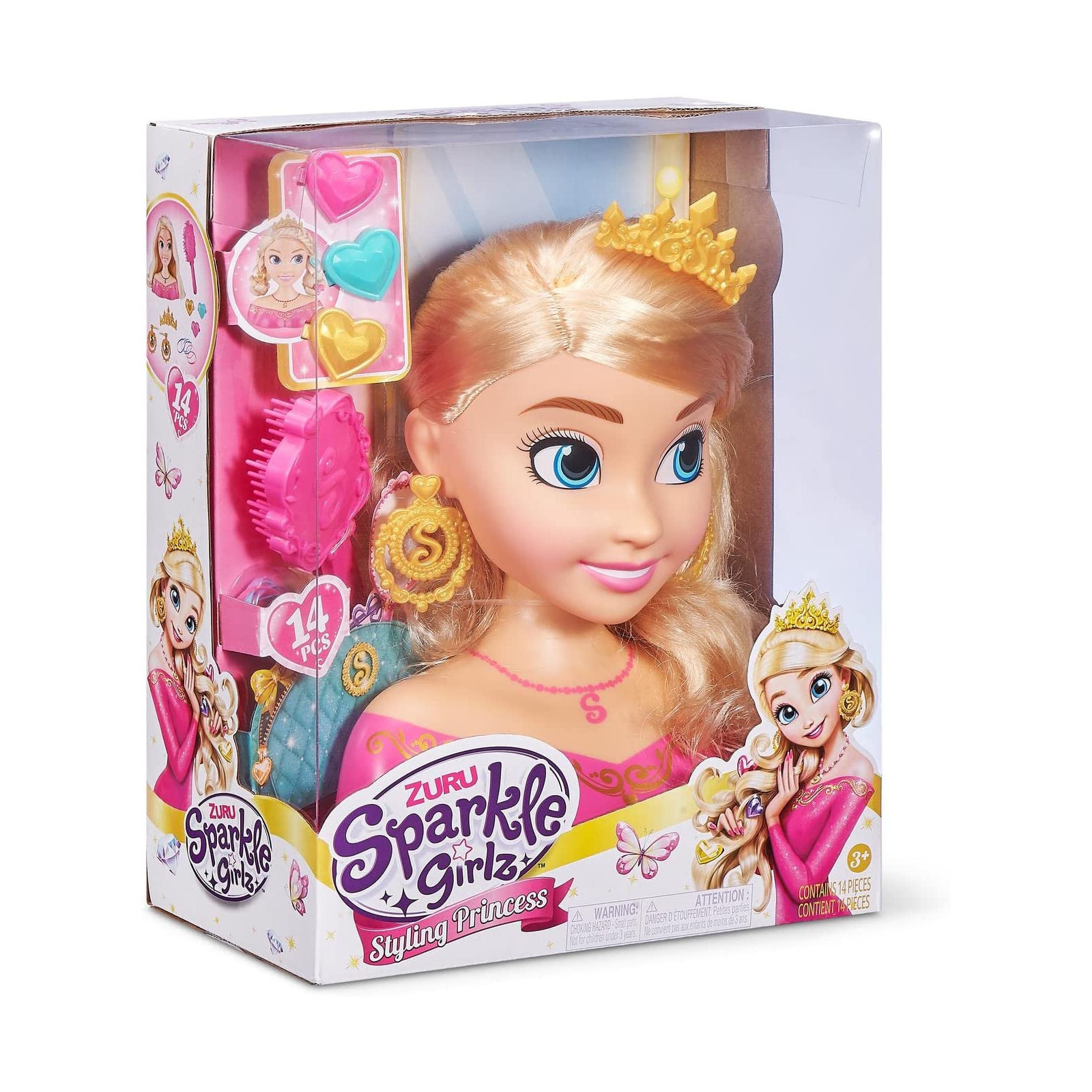 Sparkle Girlz Head Hairstyles-CHILD