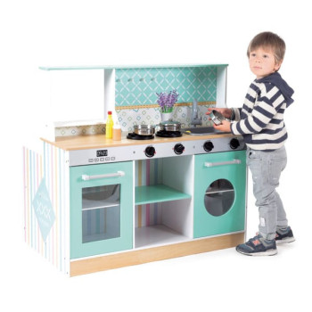 DAYS OF CASA - Kitchen BISTROT in Wood Lights and Sounds over 1 MT-GIOCHI IN LEGNO