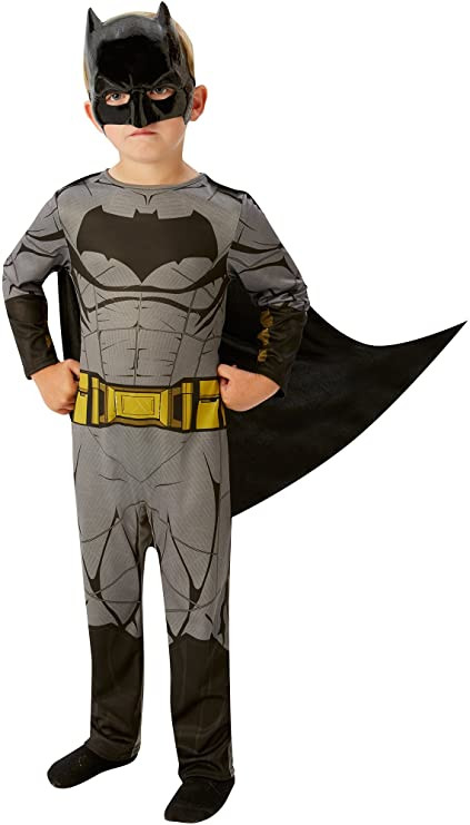 Costume da bambino Batman Classic 6-8 anni mantello e maschera