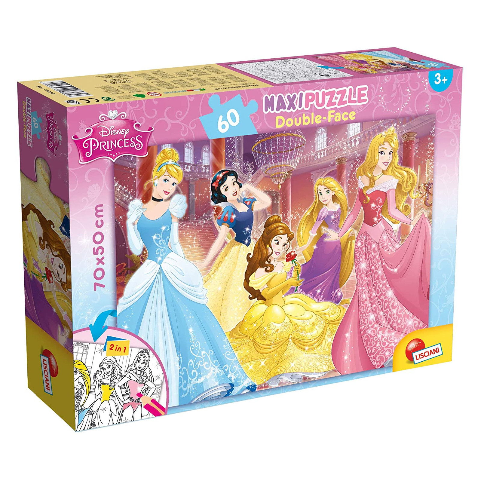 DISNEY PUZZI DF MAXI FLOOR 60 PRINCESS - LISCIANI GIOCHI - PUZZLE - td-toys.it