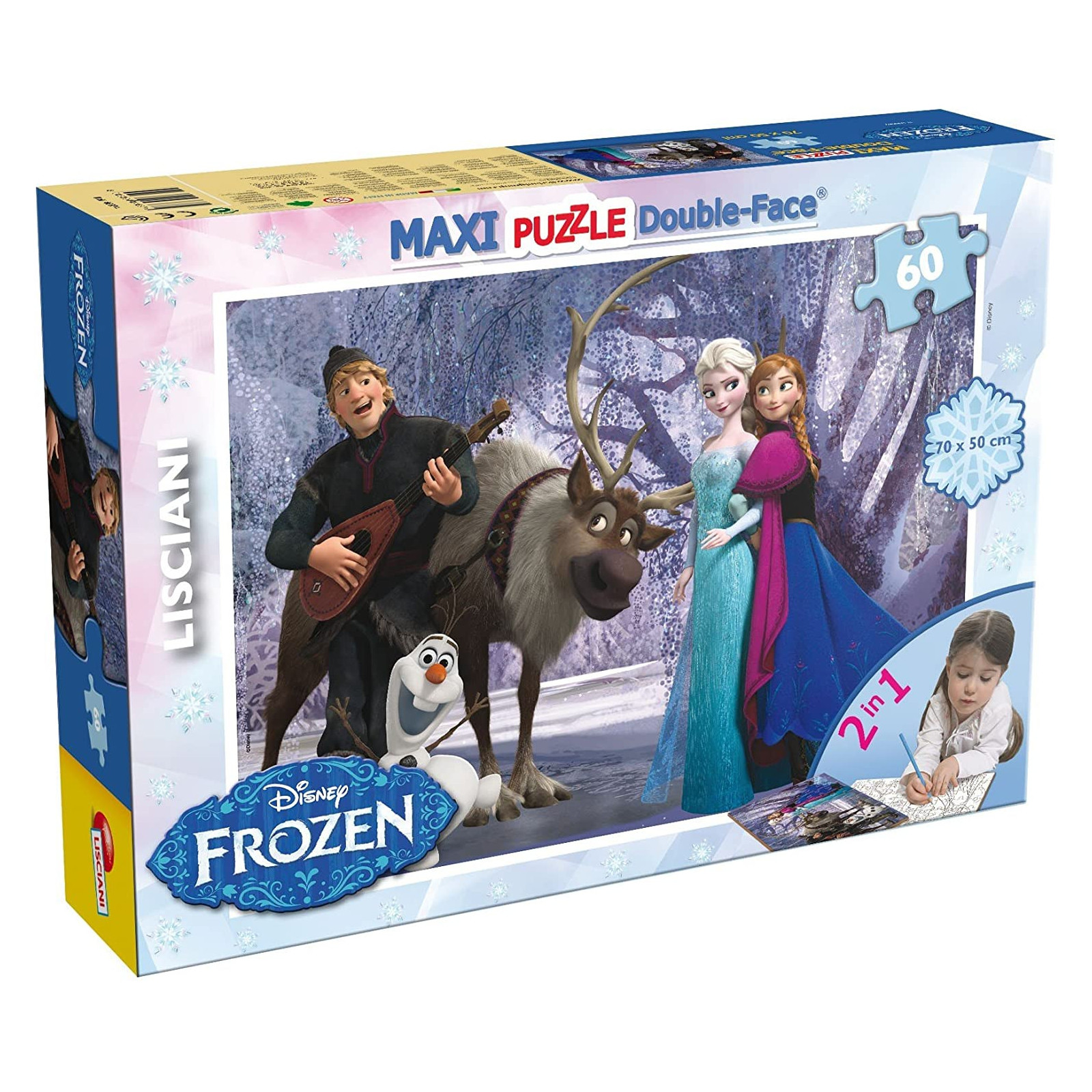 DISNEY PUZZI DF MAXI FLOOR 60 FROZEN MUSIC AND FUN - LISCIANI GIOCHI - PUZZLE - td-toys.it