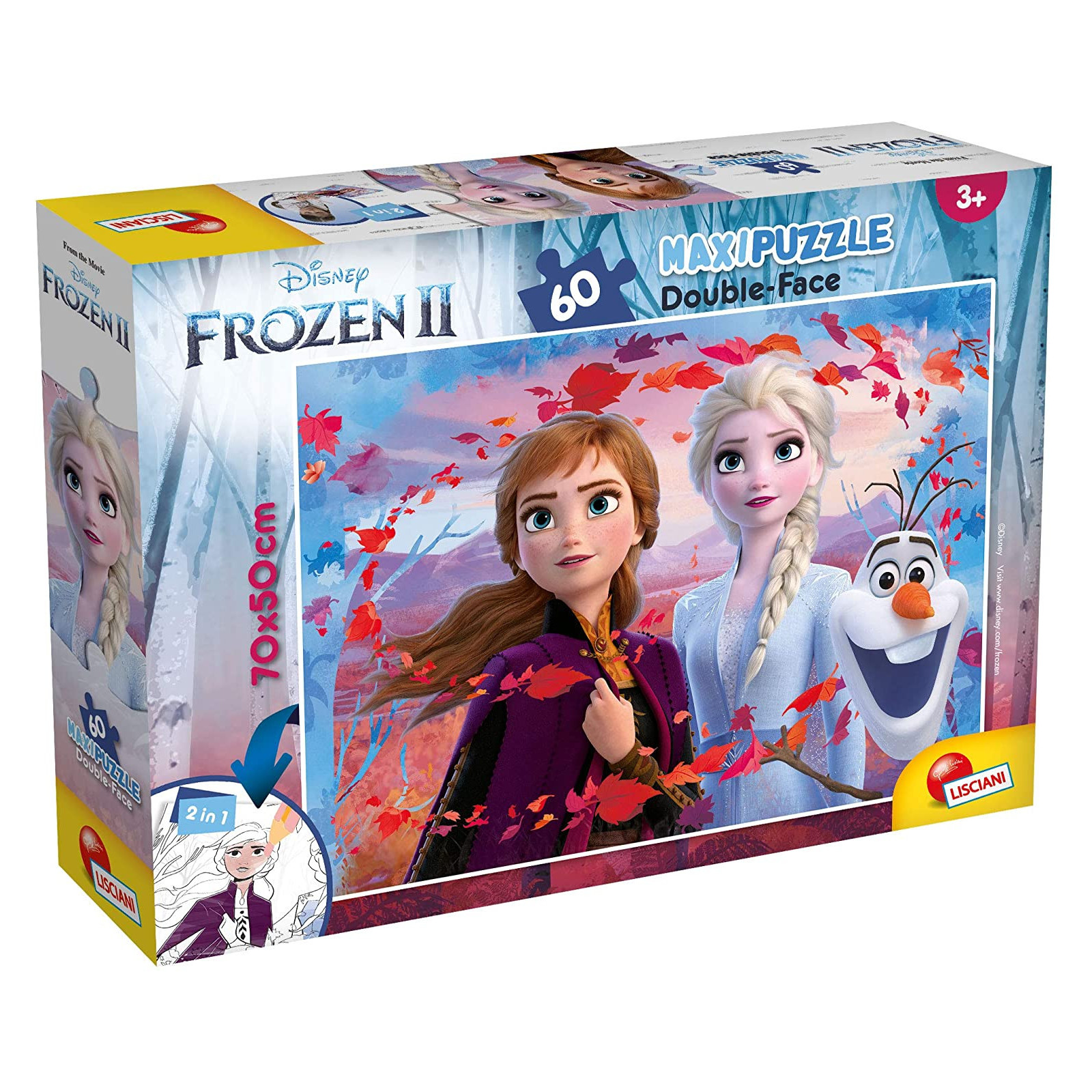 DISNEY PUZZI DF MAXI FLOOR 60 FROZEN 2 - LISCIANI GIOCHI - PUZZLE - td-toys.it