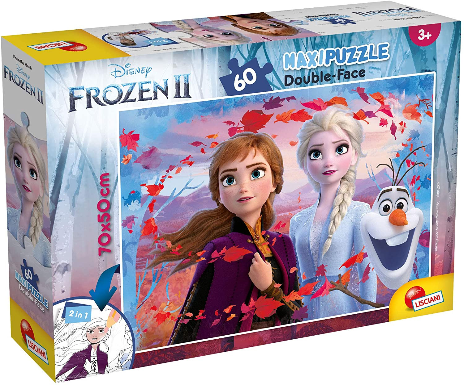 DISNEY PUZZLE DF MAXI FLOOR 60 FROZEN 2 Puzzle da 60 pezzi Illustr