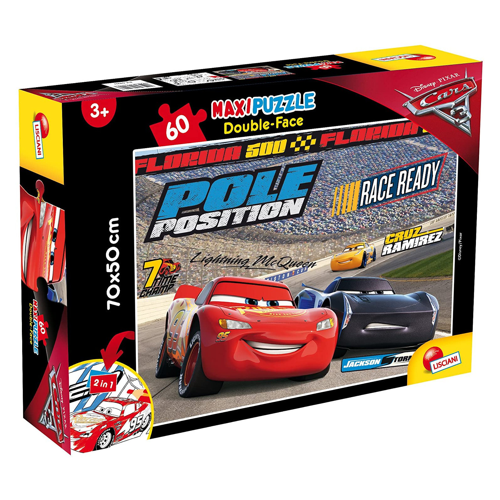 DISNEY PUZZI DF MAXI FLOOR 60 CARS 3 CHALLENGE - LISCIANI GIOCHI - PUZZLE - td-toys.it