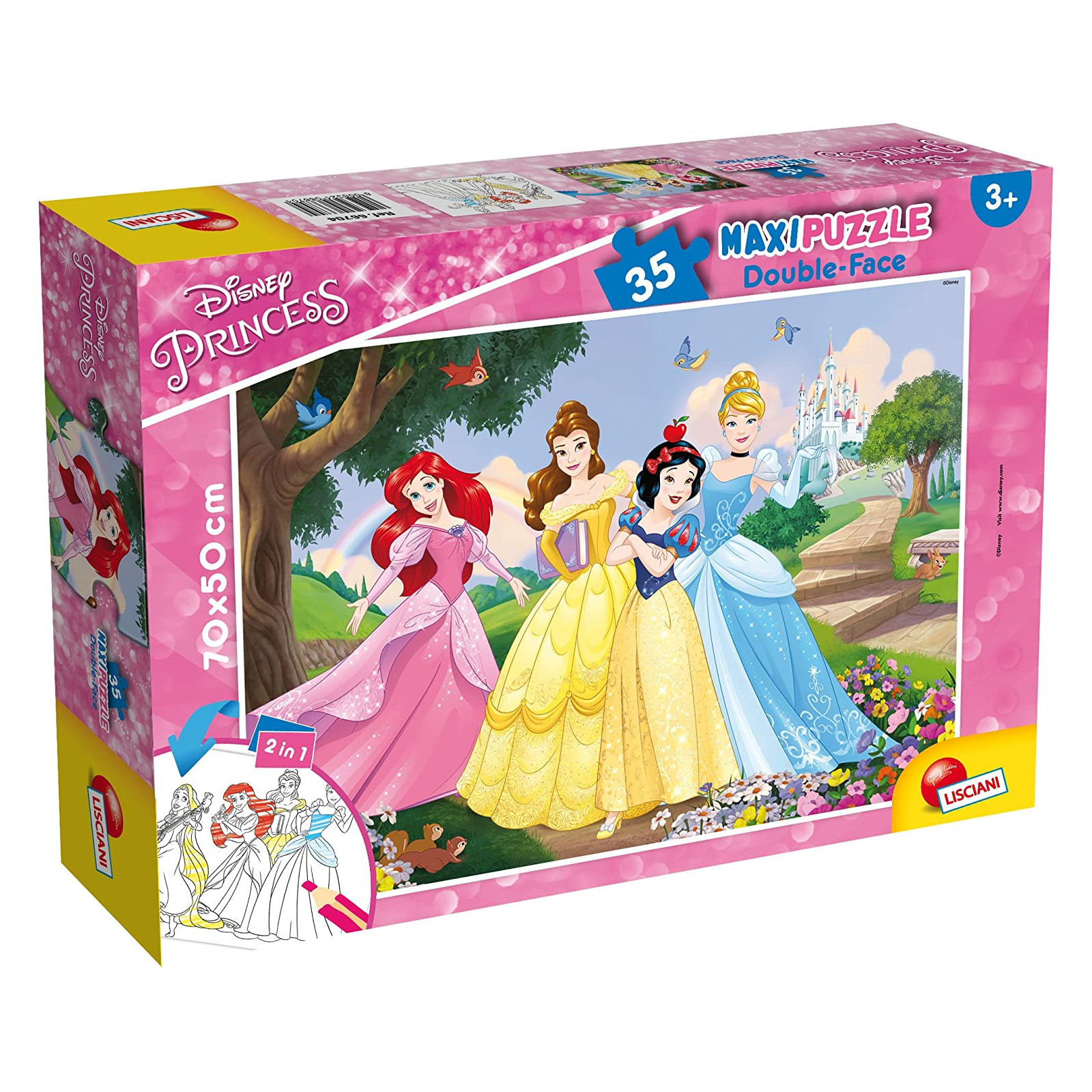 DISNEY PUZZLE DF MAXI FLOOR 35 PRINCESS - LISCIANI GIOCHI - PUZZLE - td-toys.it