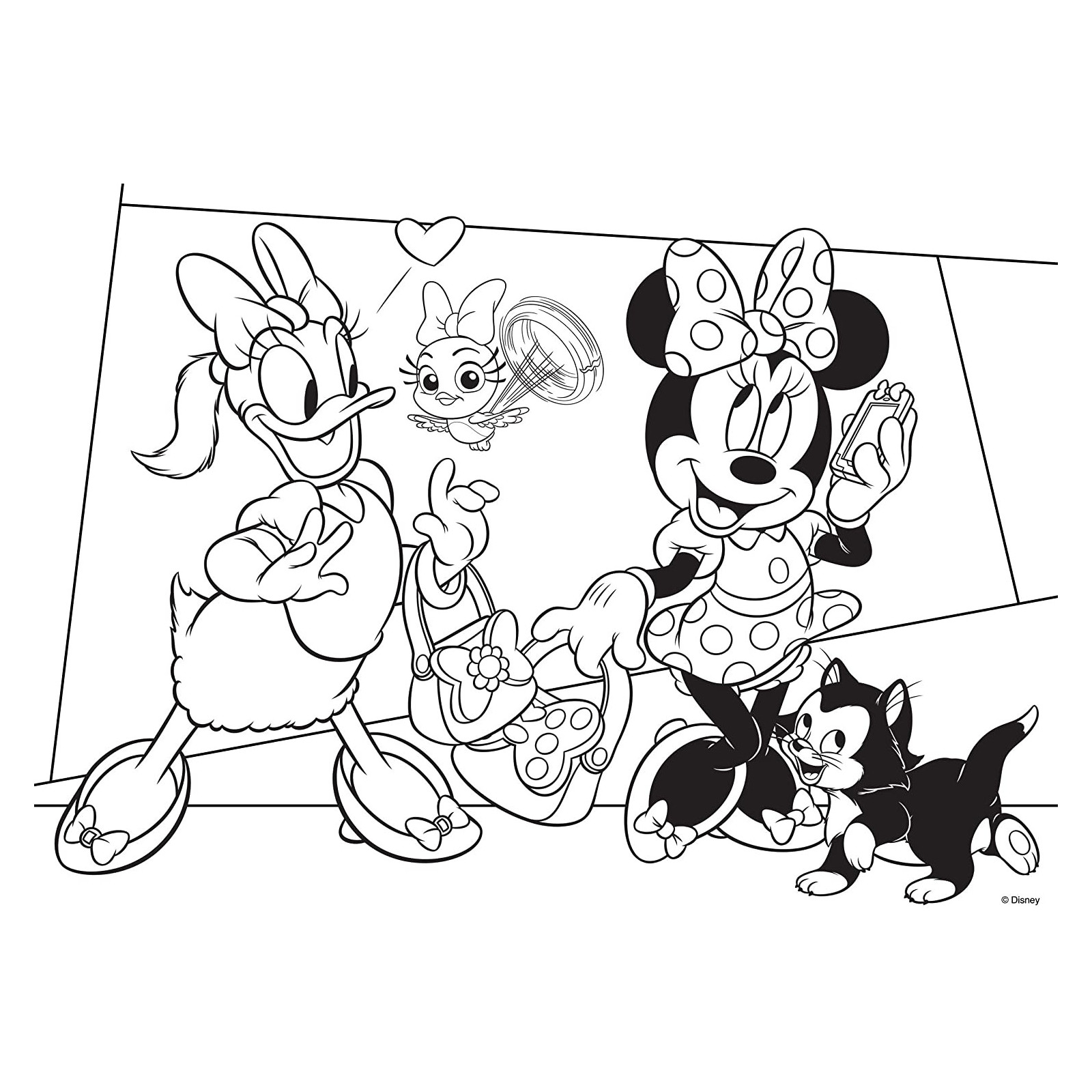 DISNEY PUZZLE DF MAXI FLOOR 35 MINNIE 2 in 1: I realize the puzzle and...